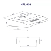 Вытяжка кухонная Minola HPL 604 WH изображение 9