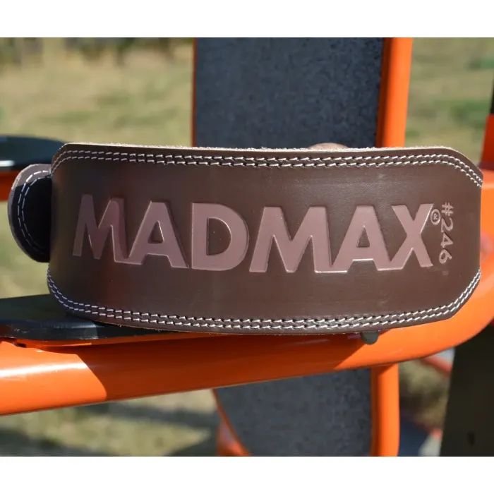 Атлетичний пояс MadMax MFB-246 Full leather шкіряний Chocolate Brown M (MFB-246_M) зображення 3