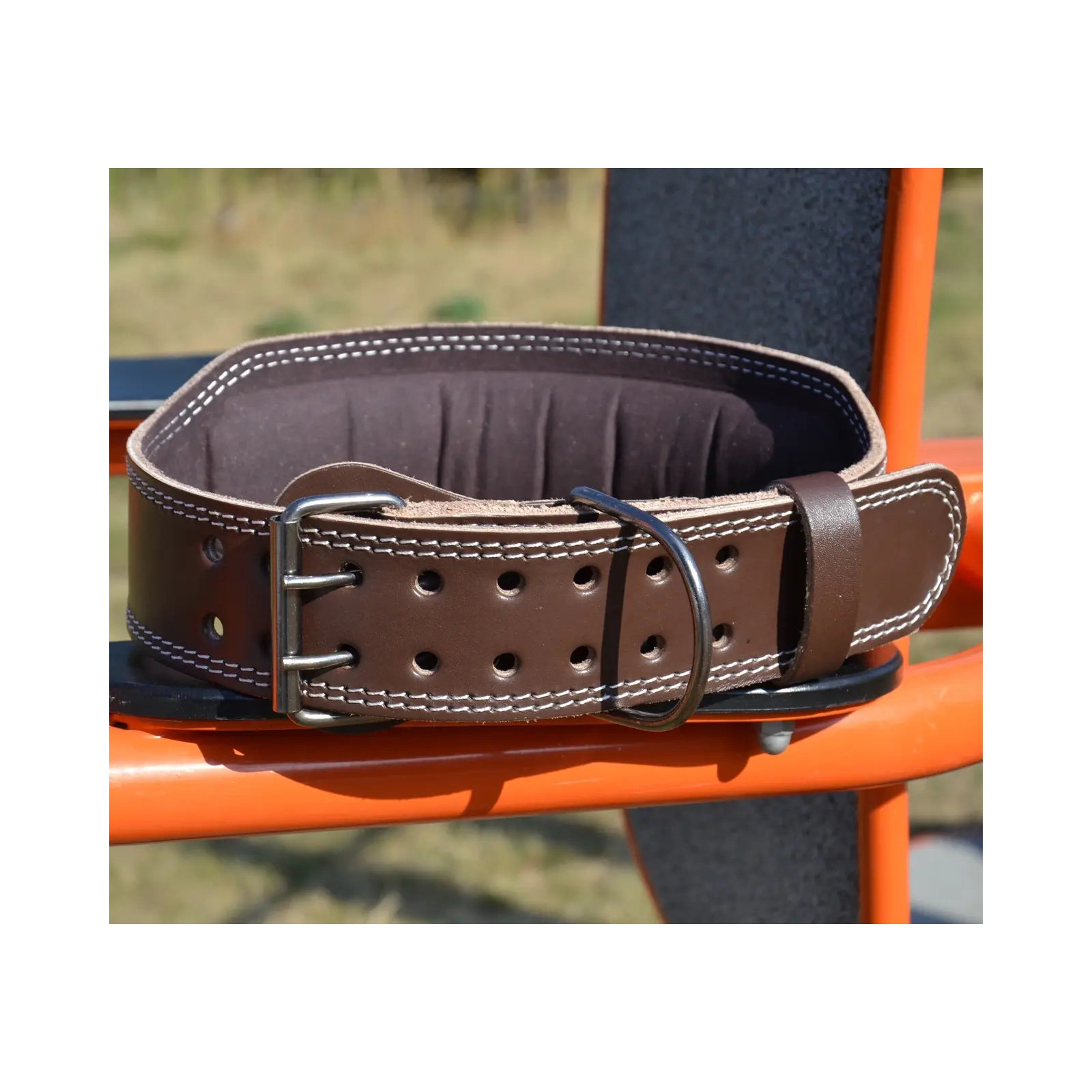Атлетичний пояс MadMax MFB-246 Full leather шкіряний Chocolate Brown S (MFB-246_S) зображення 6