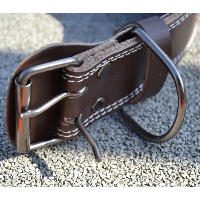Атлетичний пояс MadMax MFB-246 Full leather шкіряний Chocolate Brown M (MFB-246_M) зображення 9
