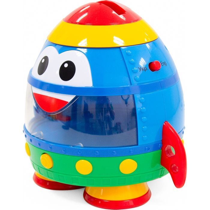 Развивающая игрушка Kiddi Smart Интерактивная обучающая игрушка Smart-Звездолет украинский и английский язык (344675) изображение 2