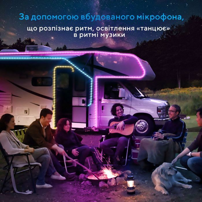 Светодиодная лента Govee RGB Smart Wi-Fi + Bluetooth LED Strip Lights 10м Білий (H61103A1) изображение 12