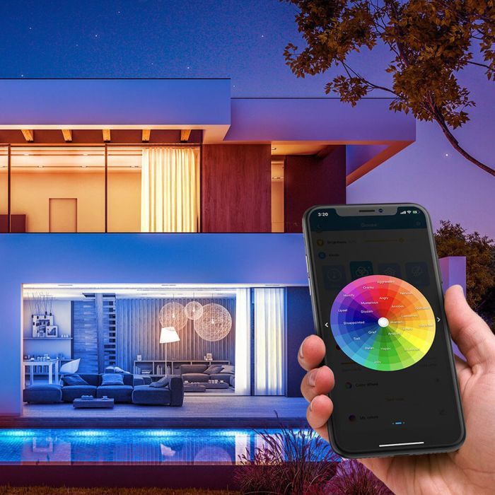 Светодиодная лента Govee RGB Smart Wi-Fi + Bluetooth LED Strip Lights 10м Білий (H61103A1) изображение 8