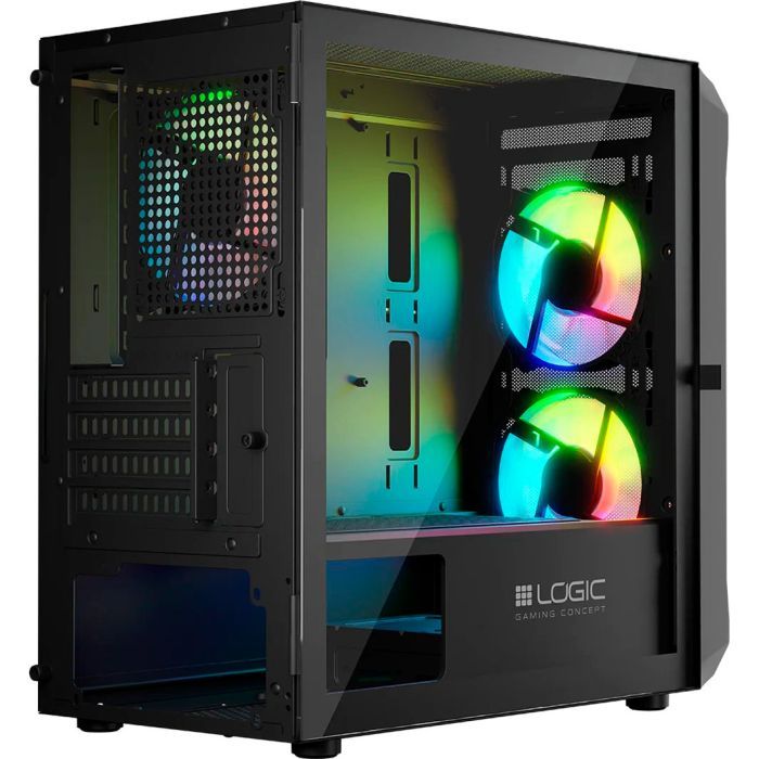 Корпус Logic concept PORTOS MESH+GLASS ARGB fans 3x120mm BLACK (AM-PORTOS-10-0000000-0002) зображення 8