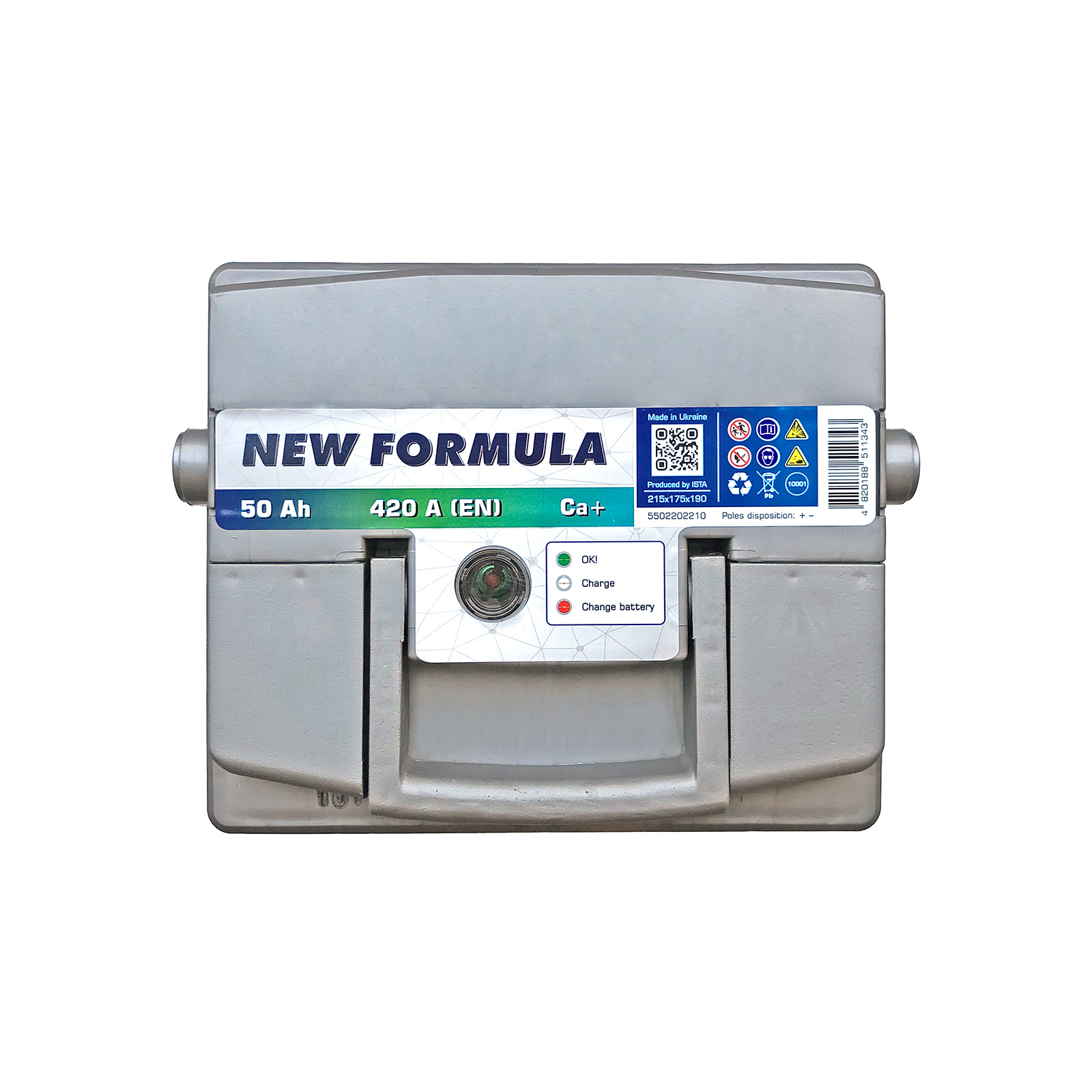 Аккумулятор автомобильный NEW FORMULA 50Ah (+/-) 420EN (5502202210) изображение 3