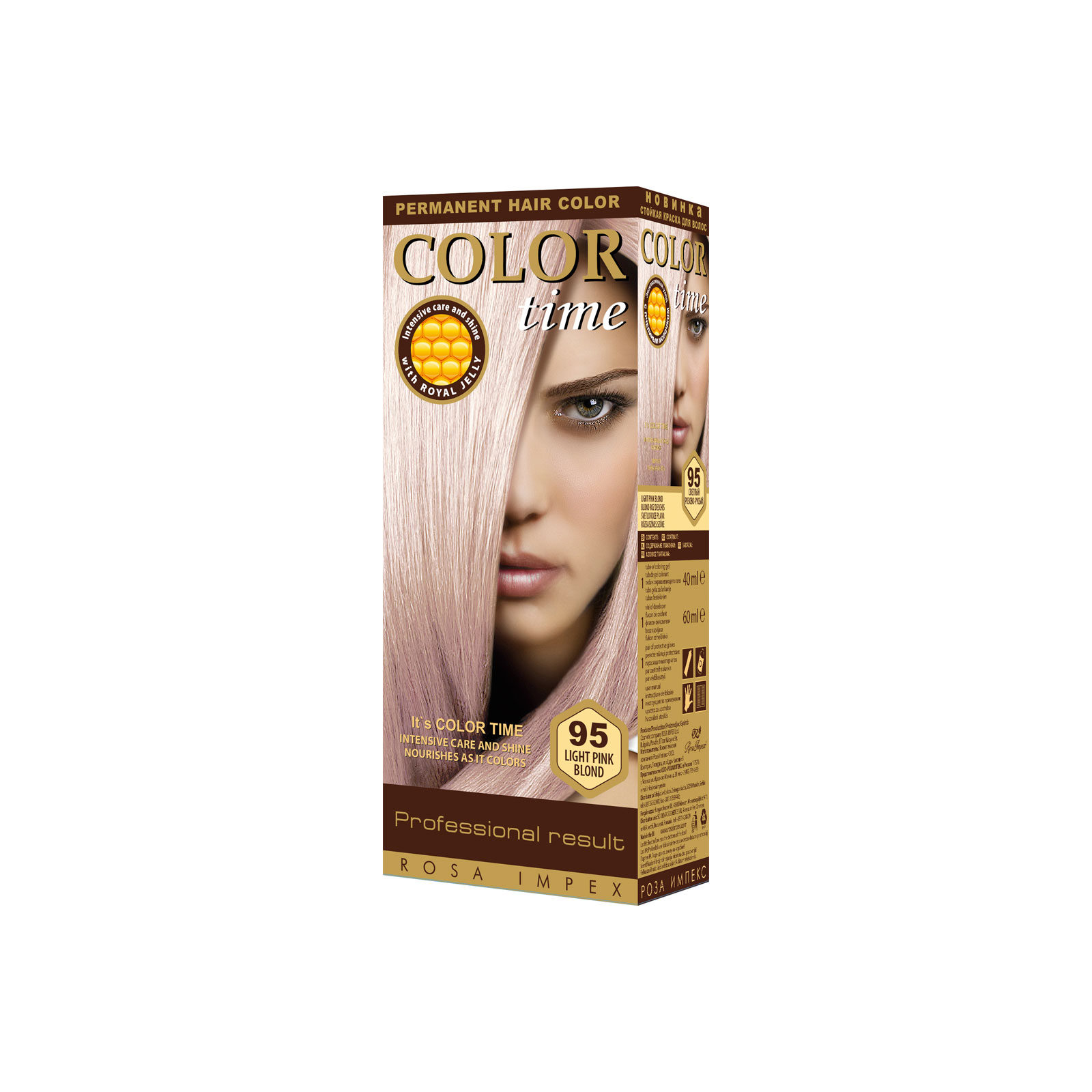 Краска для волос Color Time 95 - Светло-розово-русый (3800010502962)
