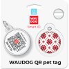 Адресник для животных WAUDOG Smart ID с QR паспортом "Вышиванка" круг 25 мм (225-4033) изображение 5