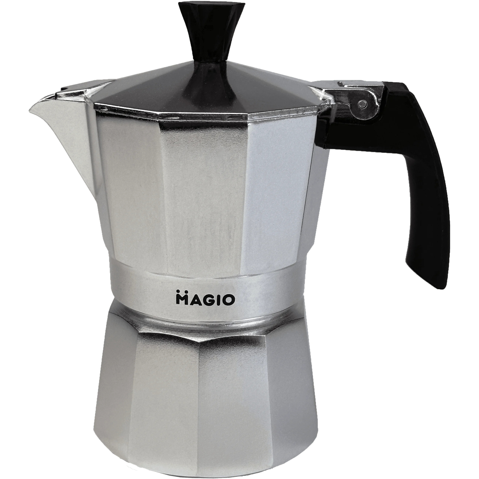 Гейзерная кофеварка Magio Срібляста 6 порцій 300 мл (MG-1002)
