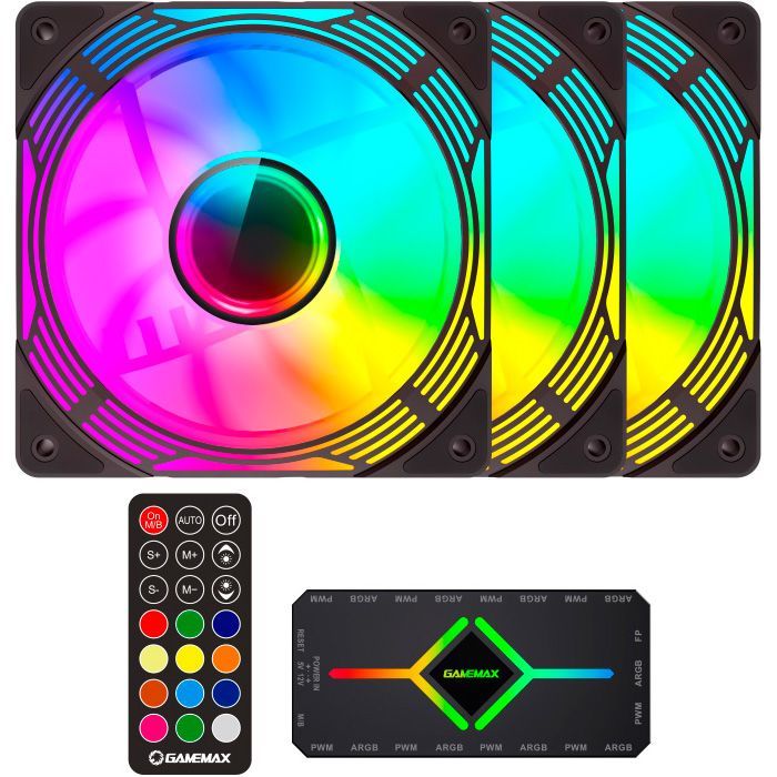 Кулер для корпуса Gamemax KF300 BK