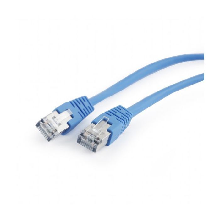 Патч-корд 0.5м FTP cat 5е CCA blue Cablexpert (PP22-0.5M/B) изображение 2