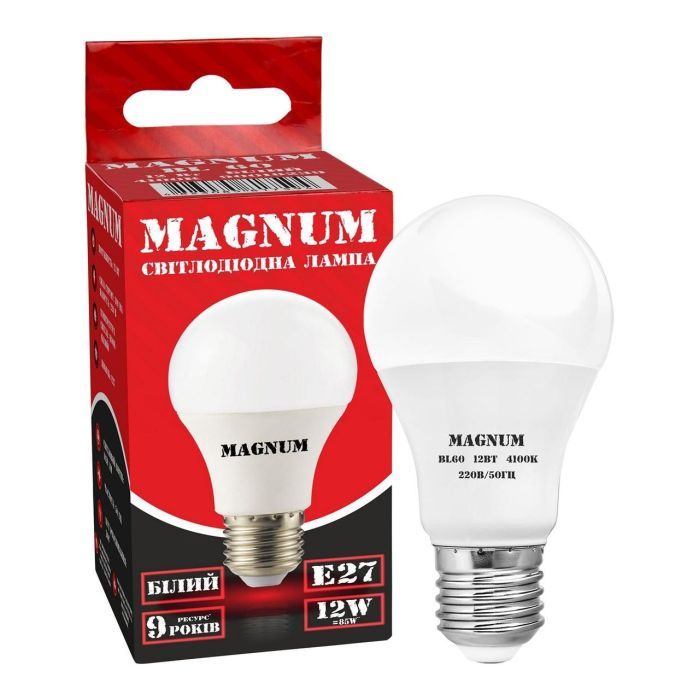 Лампочка MAGNUM BL 60 12 Вт 4100K 220В E27 (90020657) зображення 2