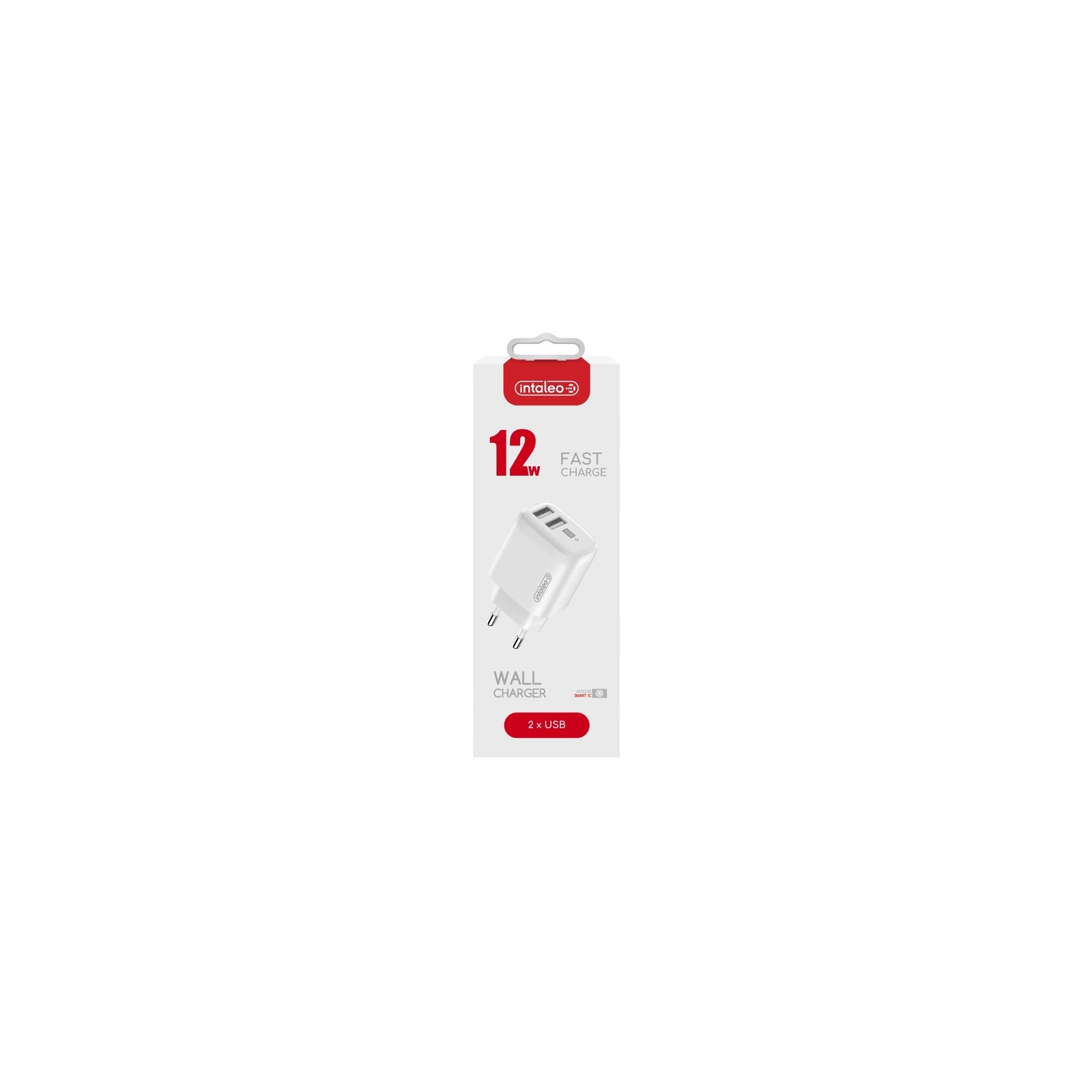 Зарядний пристрій Intaleo 12W Fast Charge 2USB 2.4A white (1283126578281) зображення 2