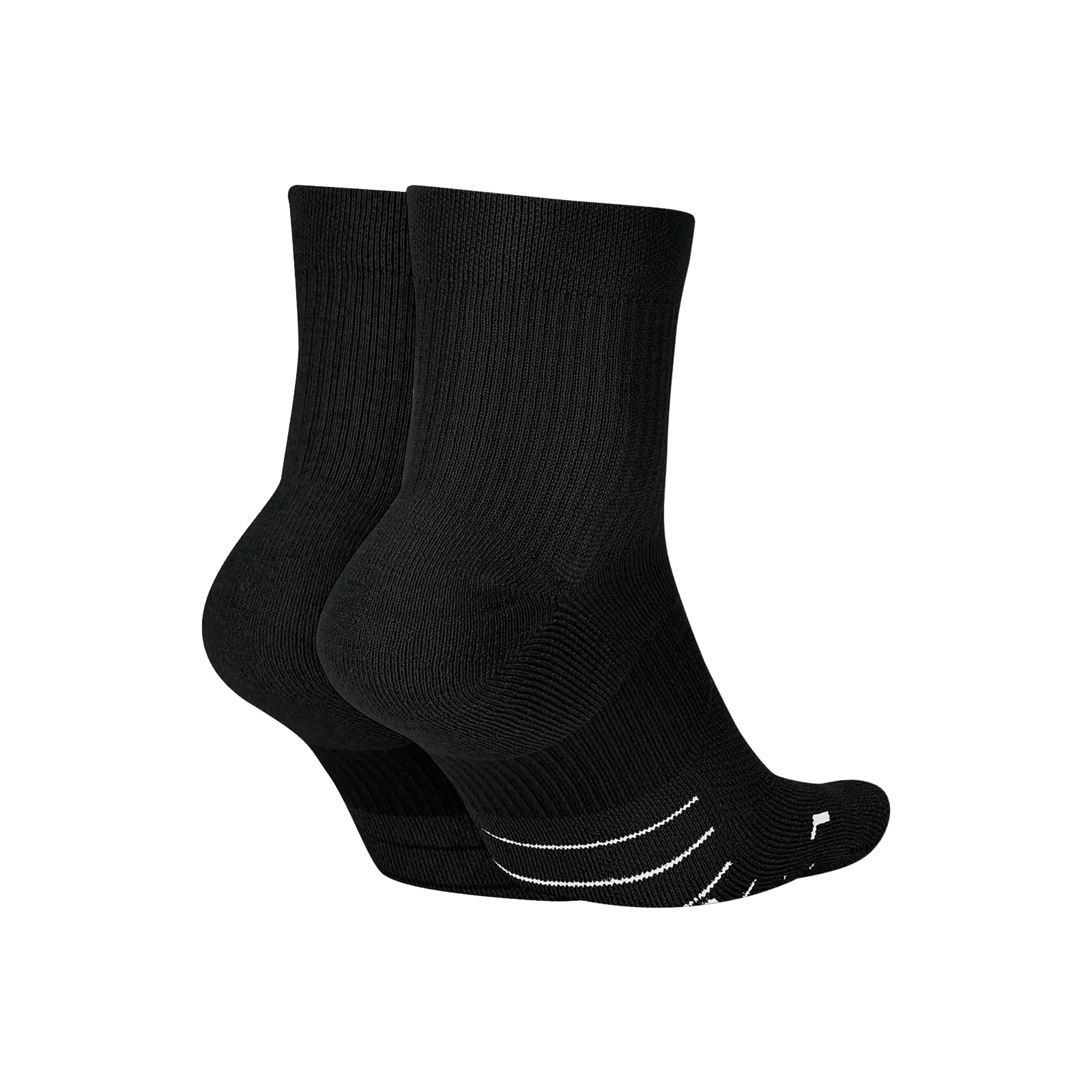 Шкарпетки Nike U NK MLTPLIER ANKLE 2PR SX7556-010 46-50 2 пари Чорні (194275663005) зображення 2