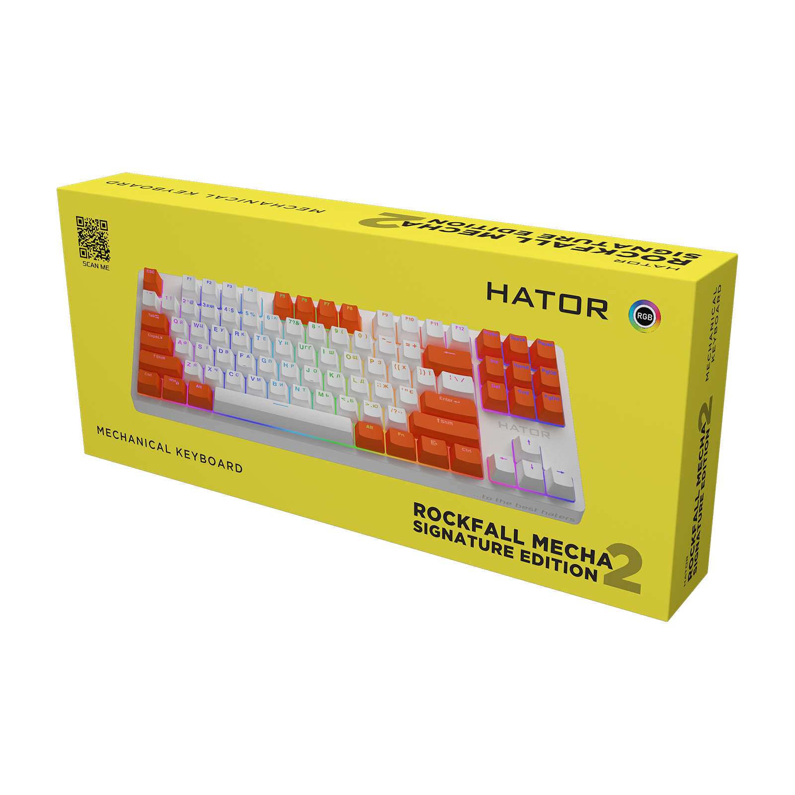 Клавиатура Hator Rockfall 2 Mecha Signature Edition USB Black/Orange/Black (HTK-520-BOB) изображение 6