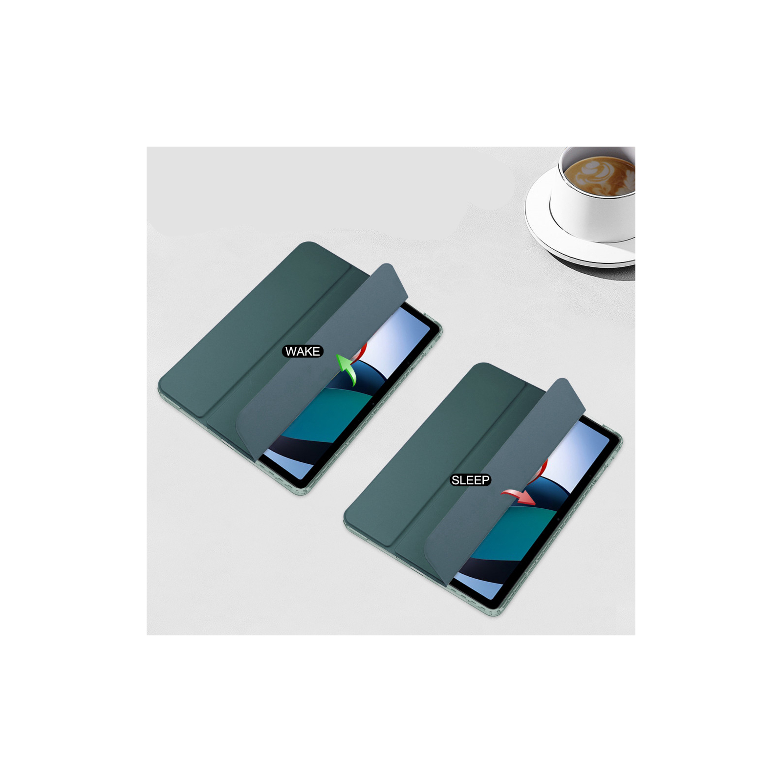 Чехол для планшета BeCover Soft Edge Stylus Mount Xiaomi Redmi Pad SE 11" Dark Green (710782) изображение 5