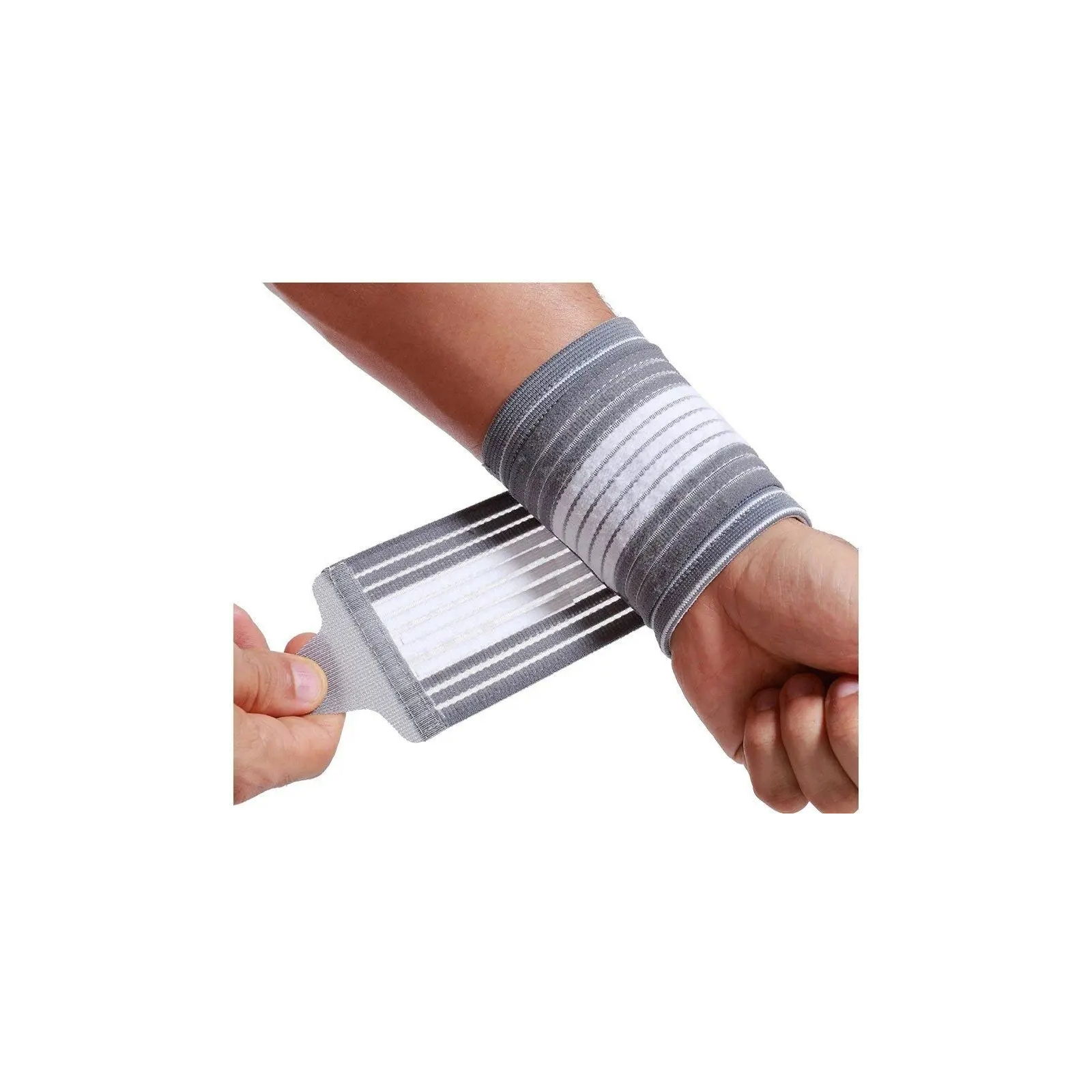 Фиксатор кисти LiveUp Wrist Support LS5672-LXL сірий, білий L/XL (6951376183122) изображение 4