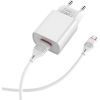 Зарядное устройство BOROFONE BA20A Sharp charger set (Lightning) White (BA20AMW) изображение 3