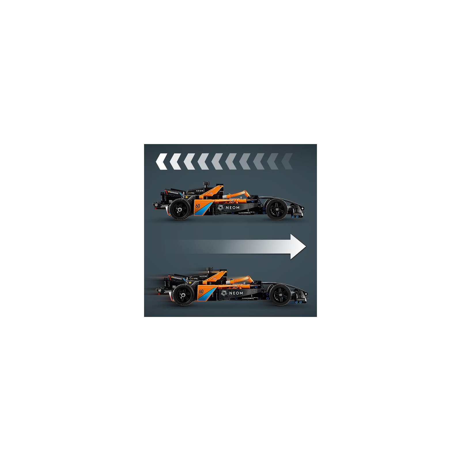 Конструктор LEGO Автомобіль для перегонів NEOM McLaren Formula E 452 деталі (42169) зображення 4