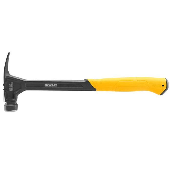 Молоток DeWALT RIP-CLAW, цельнометаллический, 624 г, с прямым гвоздодером (DWHT51006-0)