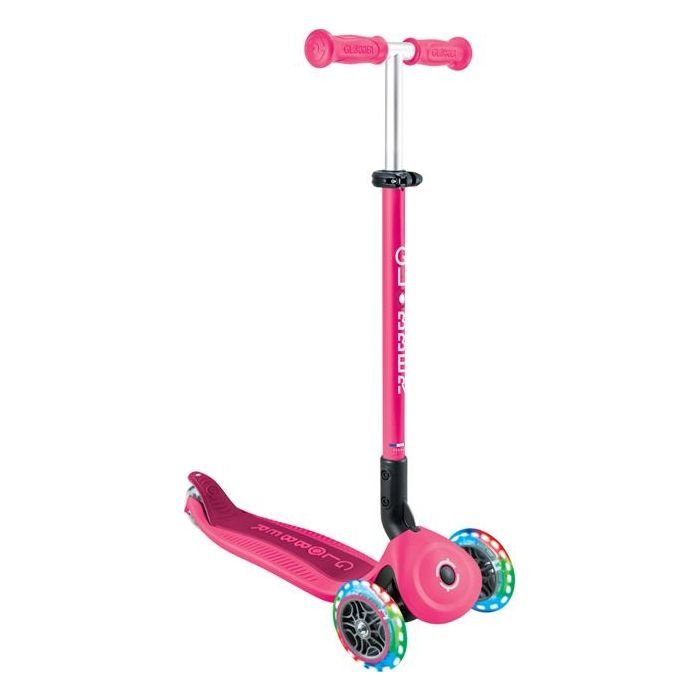 Самокат Globber Go Up Active 1+ до 20/50 кг Led  фісташково-рожевий (744-110) зображення 2