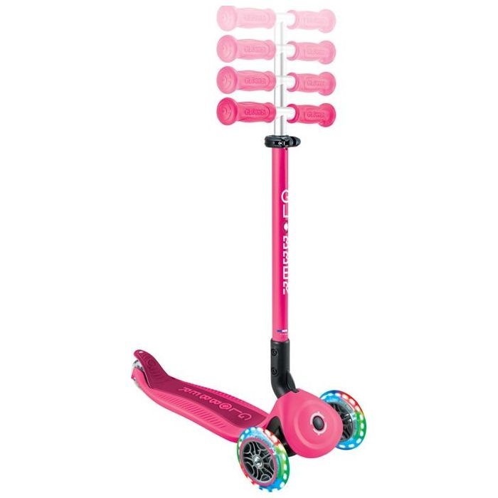 Самокат Globber Go Up Active 1+ до 20/50 кг Led  фісташково-рожевий (744-110) зображення 3