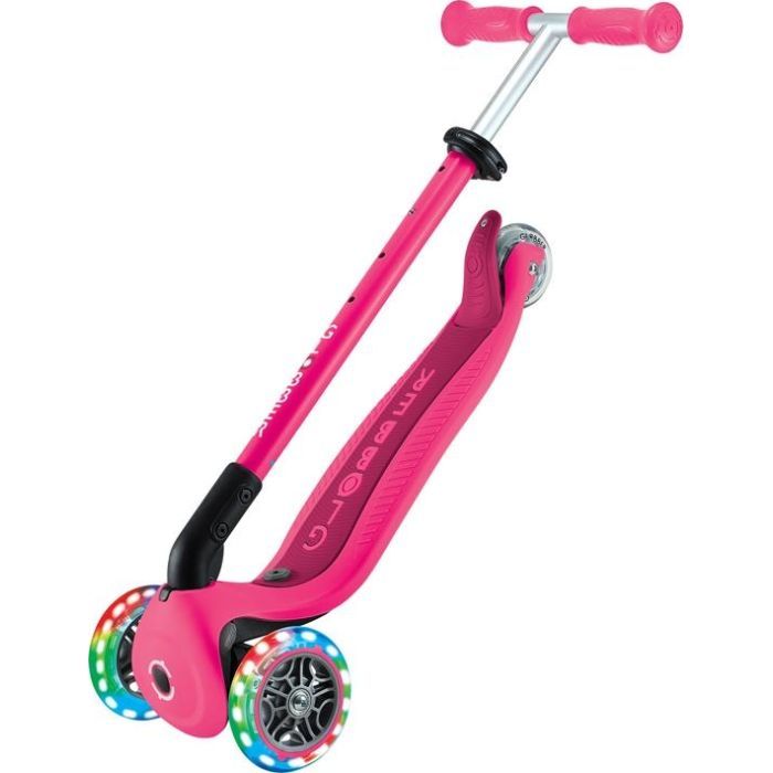 Самокат Globber Go Up Active 1+ до 20/50 кг Led  фісташково-рожевий (744-110) зображення 5