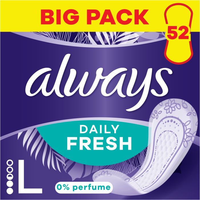 Ежедневные прокладки Always Daily Fresh Long Без запаха 52 шт. (8700216461962)
