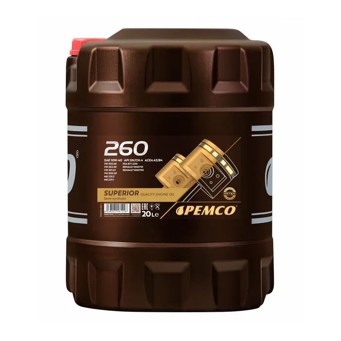 Моторна олива PEMCO 260 10W-40 20л (PM0260-20)