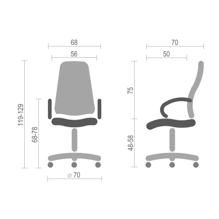 Офисное кресло Аклас Валенсия Soft CH MB Белый (Кожа Lux LC-W) (10076462) изображение 4