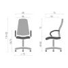 Офисное кресло Аклас Валенсия Soft CH MB Белый (Кожа Lux LC-W) (10076462) изображение 4