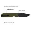 Нож CJRB Nova Green PVD (J1937-BGN) изображение 5
