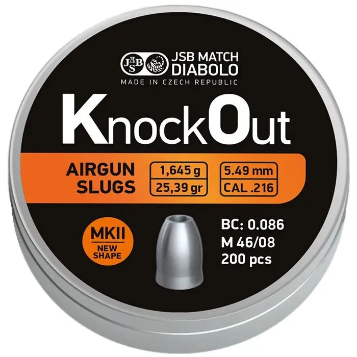 Пульки JSB Diabolo KnockOut Slugs MKII .216 (546222-200)