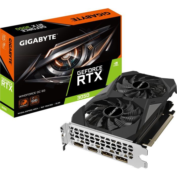 Видеокарта GIGABYTE GeForce RTX3050 6Gb WINDFORCE OC (GV-N3050WF2OC-6GD) изображение 7