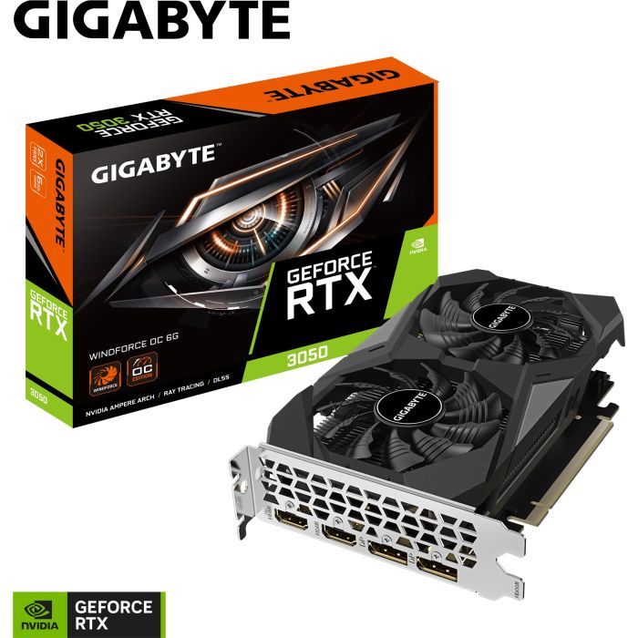 Видеокарта GIGABYTE GeForce RTX3050 6Gb WINDFORCE OC (GV-N3050WF2OC-6GD) изображение 8