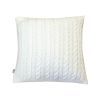 Наволочка Прованс декоративная вязаная SOFT Молочный 45х45 (011700)