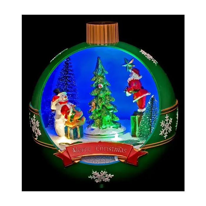 Украшение декоративное Luville Collectables Шар Новогодний 18.5 х 17 см Зеленый (8718861435313GREEN) изображение 2