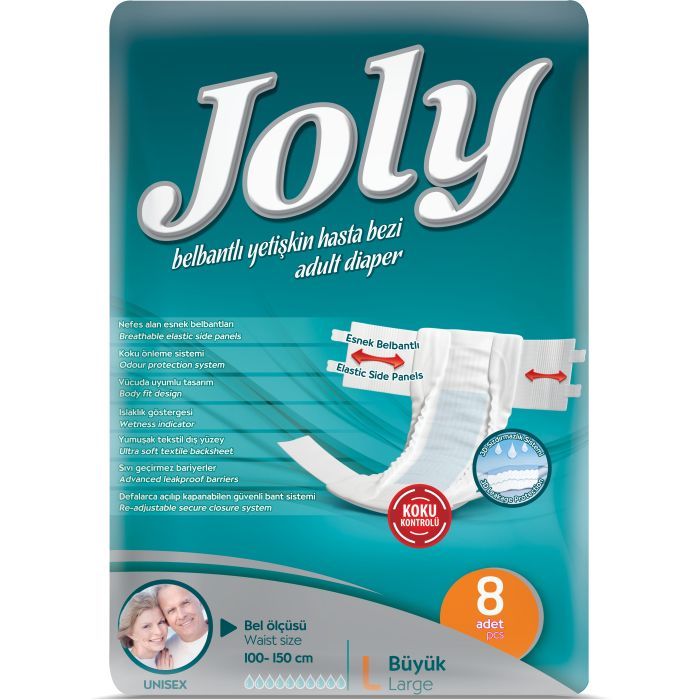 Подгузники для взрослых Joly 3 Large 8 шт (8690536804023)