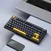 Клавиатура Aula F75 Gasket Greywood V3 switch Hot-Swap PBT Wireless/Bluetooth/USB Black (6948391208626) изображение 6