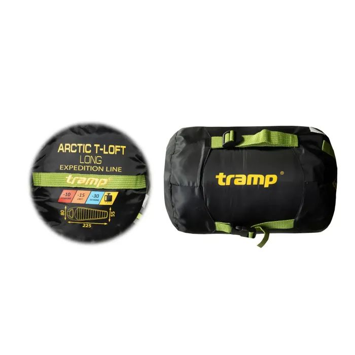 Спальний мішок Tramp Arctic Long кокон правий green/grey 225/80-55 (UTRS-093L-R) зображення 12