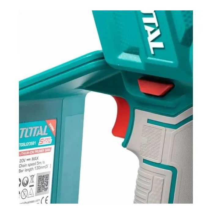 Цепная пила Total TGSLI20581 мини, акум., 20В, 2Ah, шина 13см (TGSLI20581) изображение 8