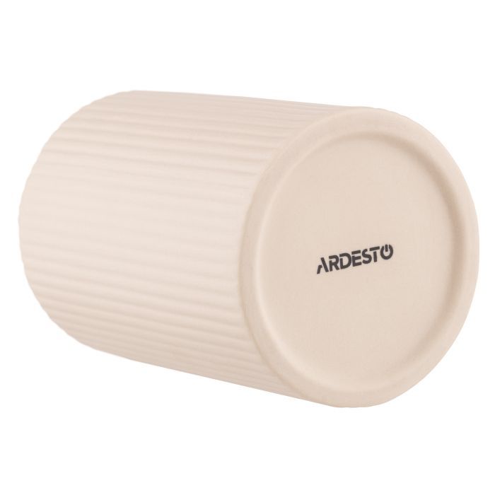 Ваза Ardesto Savona, 8х15см, порцеляна, бежевий (AR3804B) зображення 5