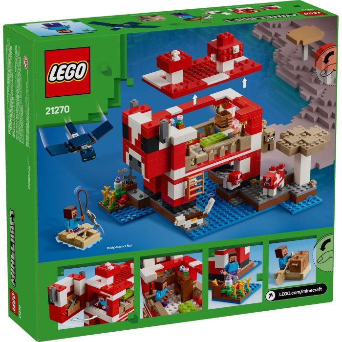 Конструктор LEGO Minecraft Грибной дом (21270) изображение 6