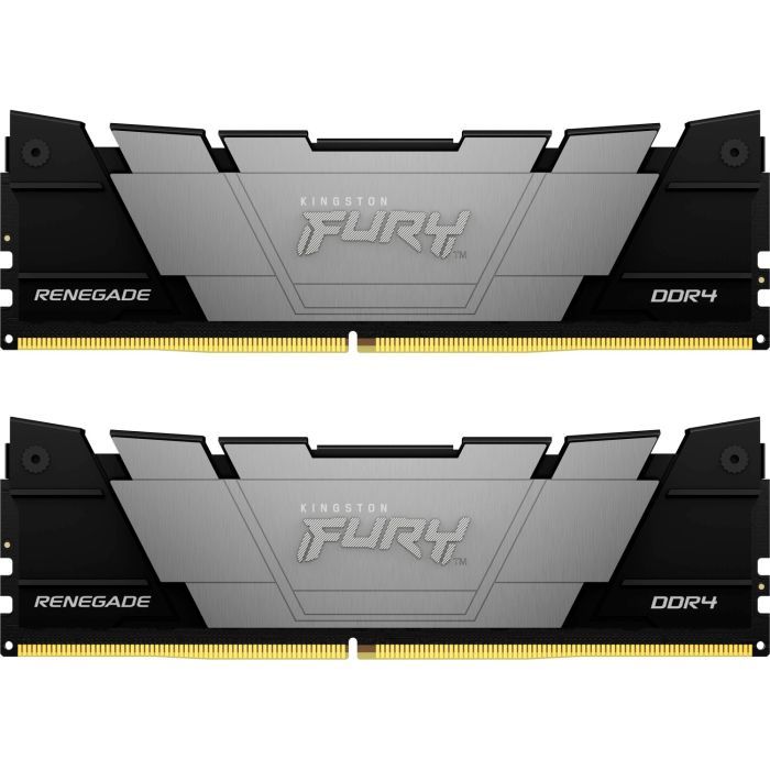 Модуль памяти для компьютера DDR4 16GB (2x8GB) 4800 MHz Renegade Black Kingston Fury (ex.HyperX) (KF448C19RB2K2/16) изображение 2