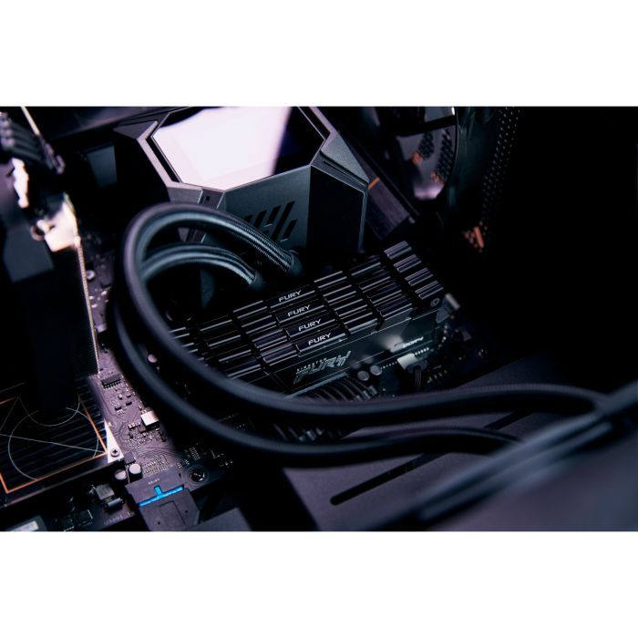 Модуль памяти для компьютера DDR4 16GB (2x8GB) 4800 MHz Renegade Black Kingston Fury (ex.HyperX) (KF448C19RB2K2/16) изображение 6