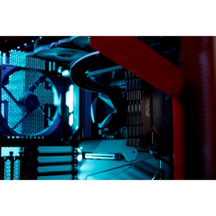 Модуль памяти для компьютера DDR4 16GB (2x8GB) 4800 MHz Renegade Black Kingston Fury (ex.HyperX) (KF448C19RB2K2/16) изображение 8