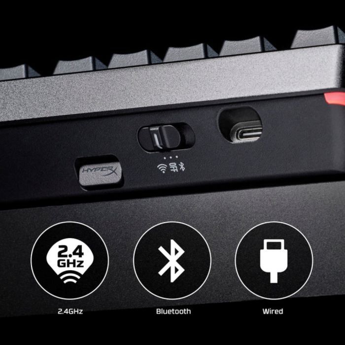 Клавиатура HyperX Alloy Rise 75 PBT HX Red Wireless UA Black (91Y91AA) изображение 7