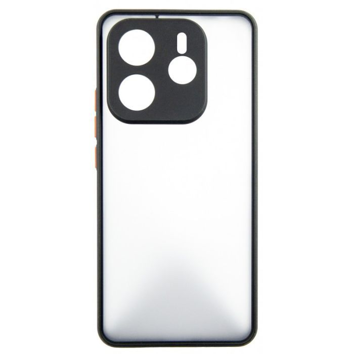 Чехол для мобильного телефона Dengos Kit Xiaomi Redmi Note 14 case Matte + glass (Black) (DG-KM-127) изображение 2