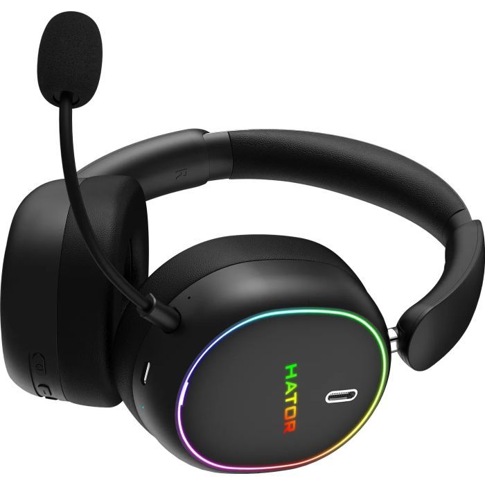 Наушники Hator Phoenix 2 Wireless Hi-Res SyncHUB connection Black (ESH40) изображение 7