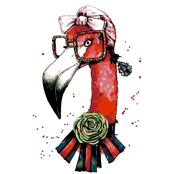 Картина по номерам Rosa Fashion Flamingo 35х45 см (4823098514367)