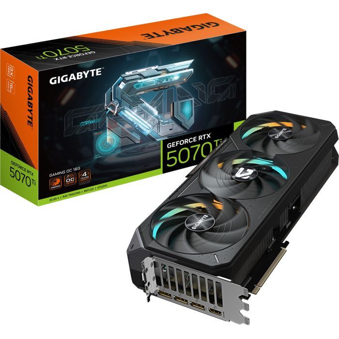 Відеокарта GIGABYTE GeForce RTX5070 Ti 16GB GAMING OC (GV-N507TGAMING OC-16GD) зображення 10